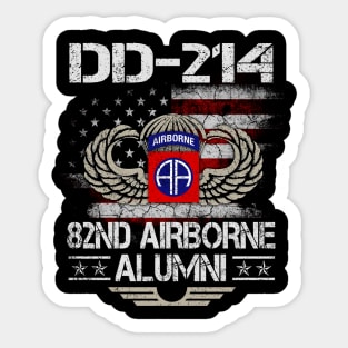 DD-214 US Army 82nd AIRBORNE Alumni Sticker